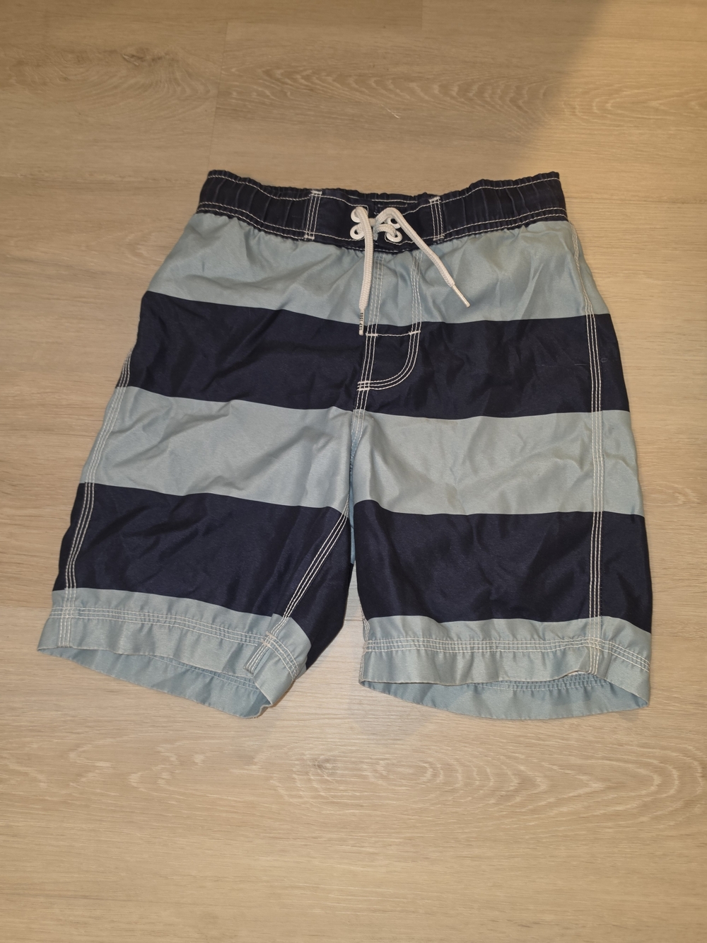 Blue Stripe Swim Trunks